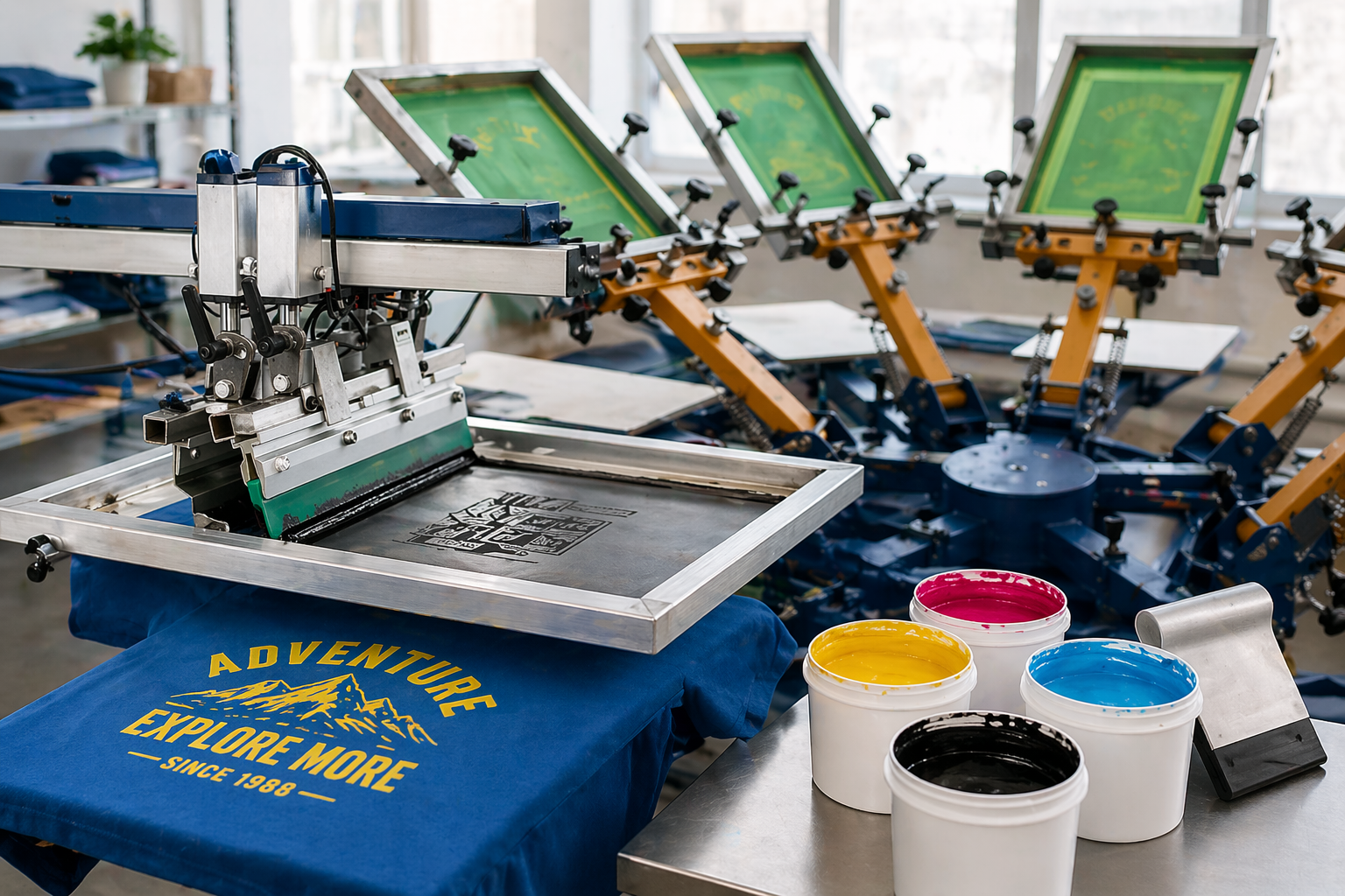 Screen printing workshop